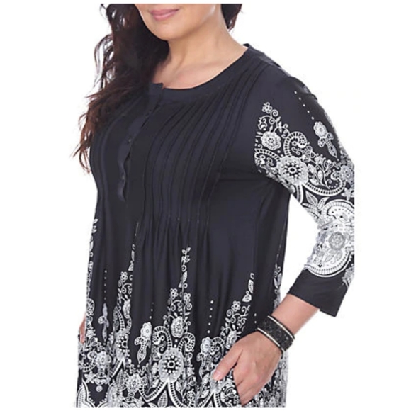 🚫SOLD🚫 White Mark Dulce Tunic Top Plus Size 2X - Picture 5 of 10